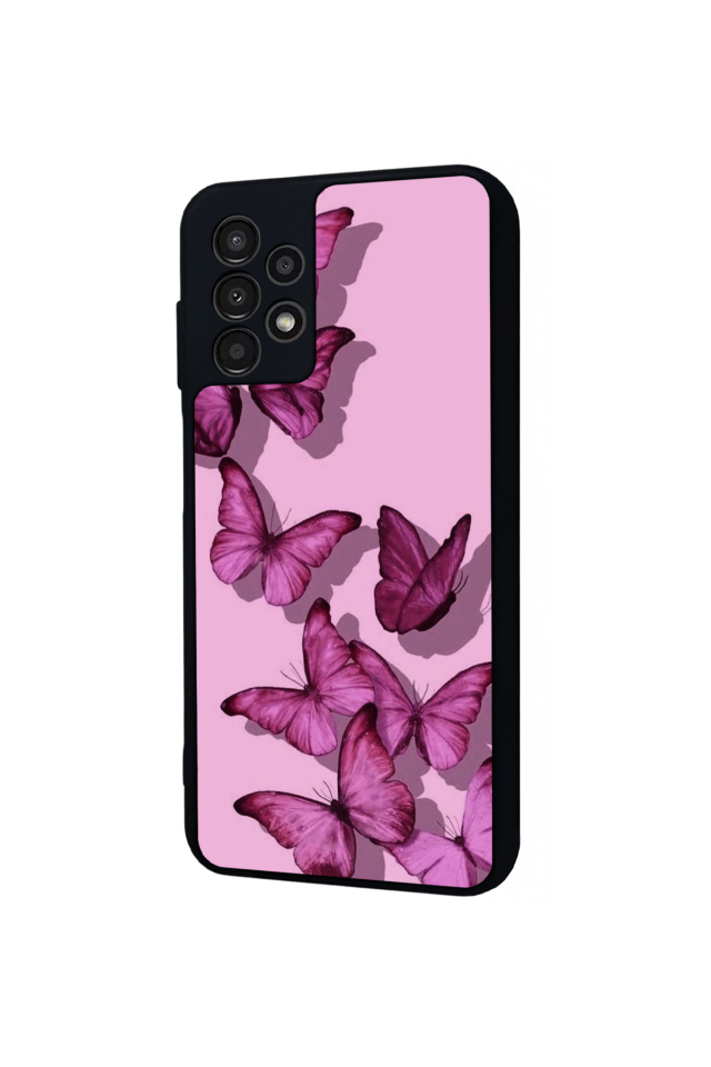 Samsung Galaxy A23 Uyumlu Kelebek Tasarımlı Glossy Premium Kılıf