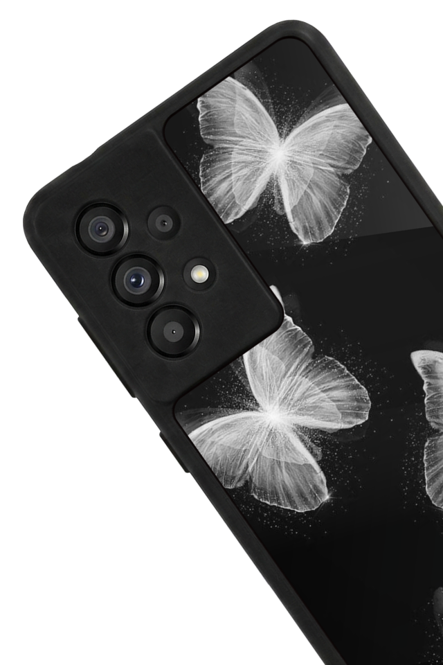 Samsung Galaxy A73 Uyumlu Kelebek Tasarımlı Glossy Premium Kılıf