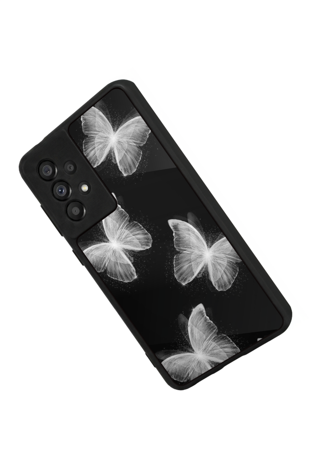 Samsung Galaxy A73 Uyumlu Kelebek Tasarımlı Glossy Premium Kılıf