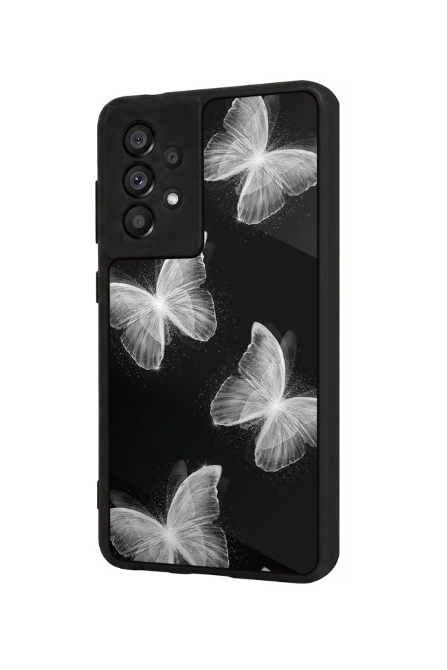 Samsung Galaxy A73 Uyumlu Kelebek Tasarımlı Glossy Premium Kılıf