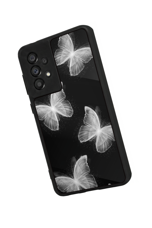 Samsung Galaxy A73 Uyumlu Kelebek Tasarımlı Glossy Premium Kılıf