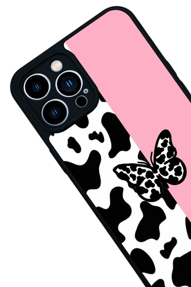 iPhone 13 Pro Max Uyumlu Kelebek Tasarımlı Glossy Premium Kılıf