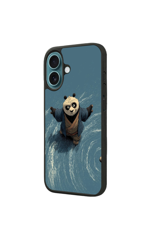 iPhone 16 Uyumlu Kung Fu Panda Tasarımlı Glossy Premium Kılıf