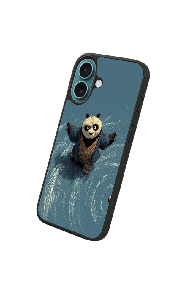 iPhone 16 Uyumlu Kung Fu Panda Tasarımlı Glossy Premium Kılıf