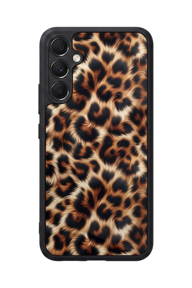Samsung Galaxy M34 Uyumlu Leopar Tasarımlı Glossy Premium Kılıf