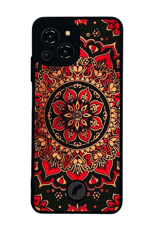 Reeder S23 Pro Max Uyumlu Mandala Tasarımlı Glossy Premium Kılıf