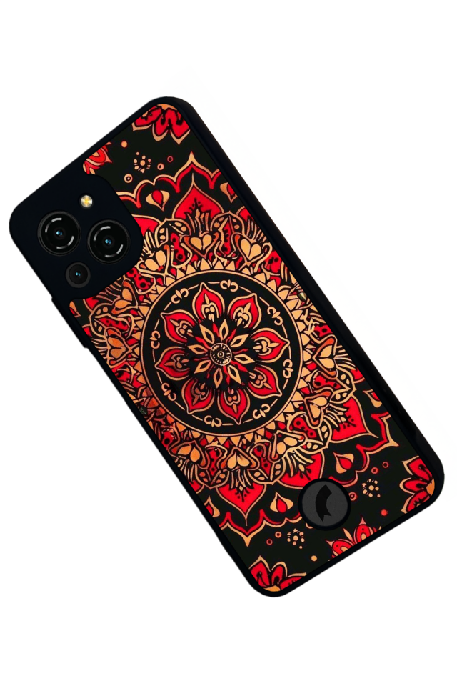 Reeder S23 Pro Max Uyumlu Mandala Tasarımlı Glossy Premium Kılıf