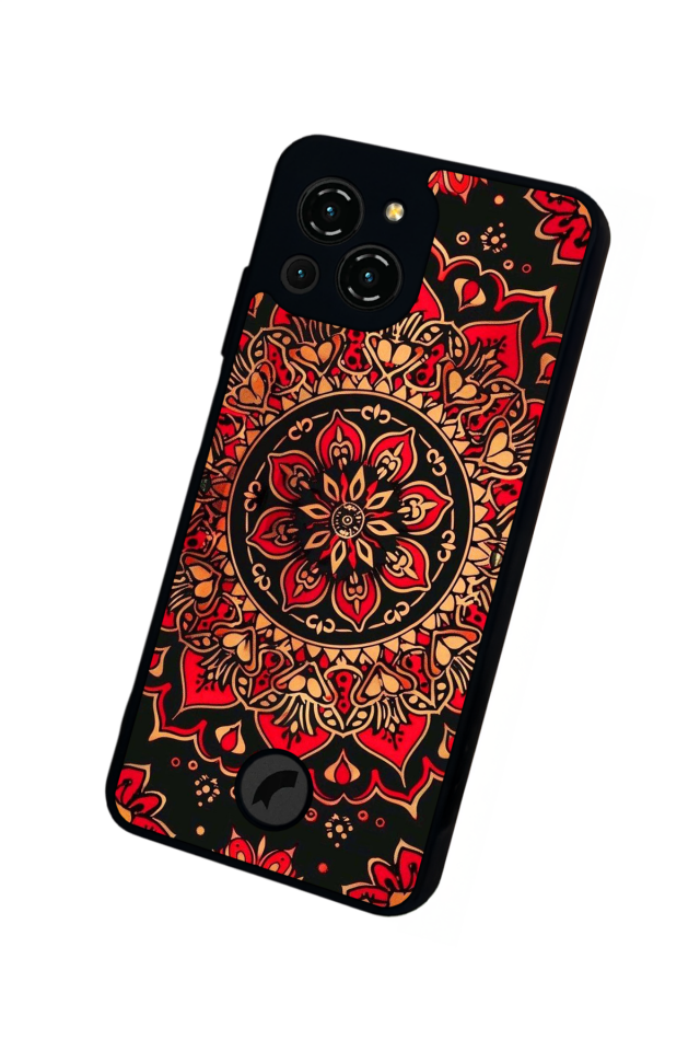 Reeder S23 Pro Max Uyumlu Mandala Tasarımlı Glossy Premium Kılıf