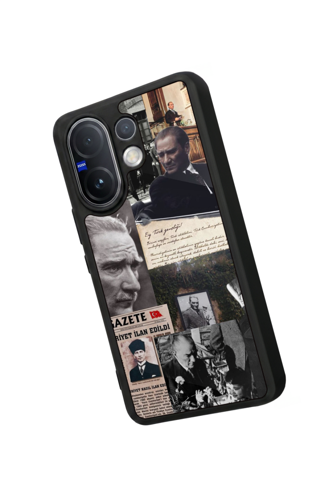 Vivo V60 Uyumlu Mustafa Kemal Ataturk Tasarımlı Glossy Premium Kılıf