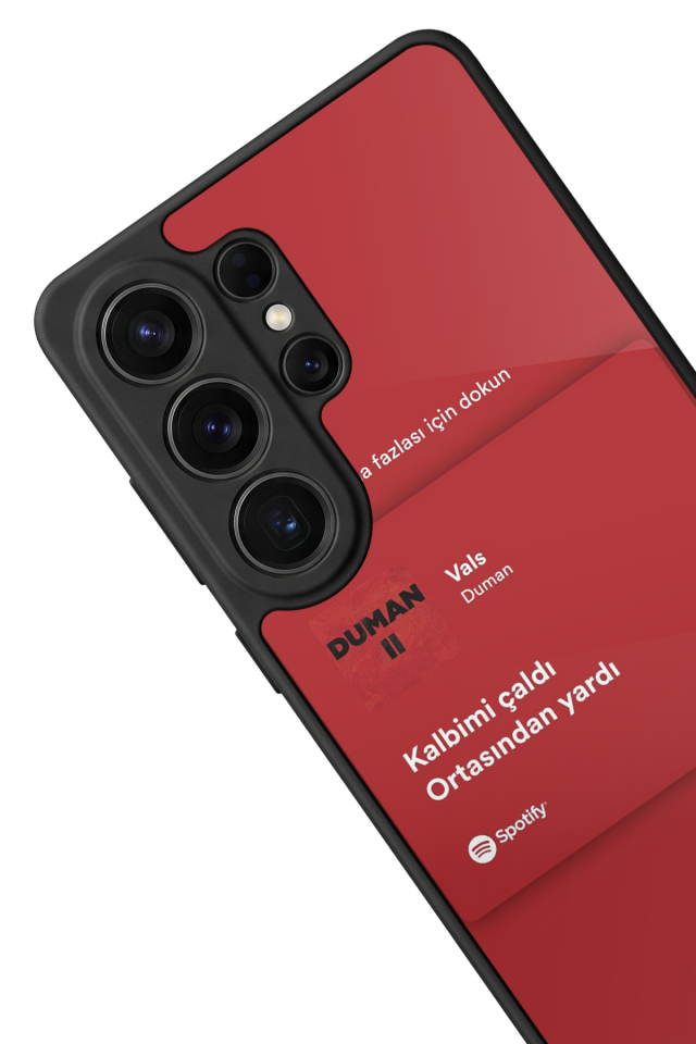 Samsung Galaxy S26 Ultra Uyumlu Sarki Sozleri Tasarımlı Glossy Premium Kılıf