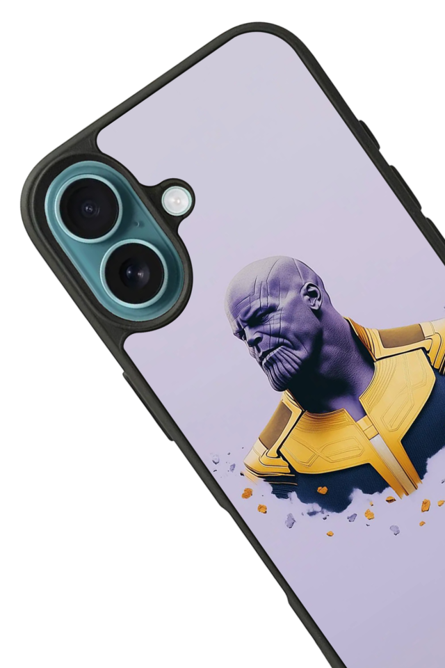 iPhone 16 Plus Uyumlu Thanos Tasarımlı Glossy Premium Kılıf