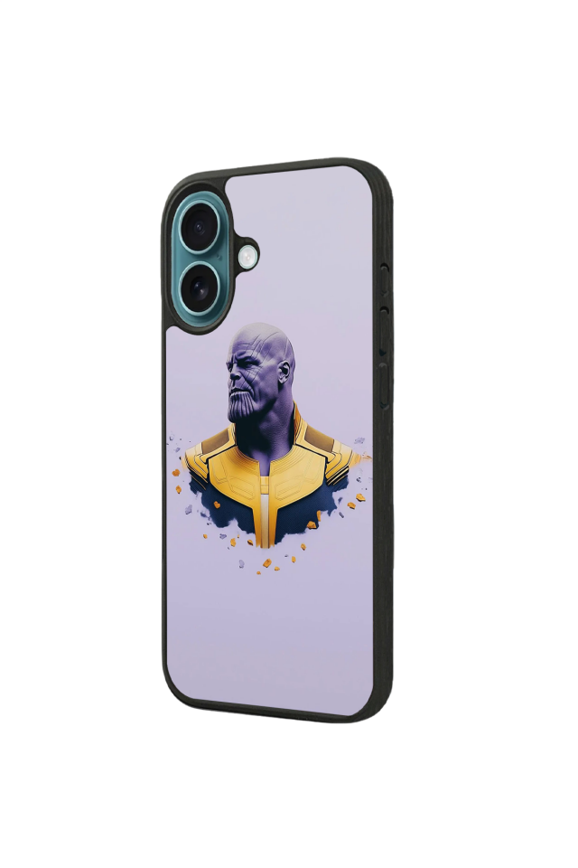 iPhone 16 Plus Uyumlu Thanos Tasarımlı Glossy Premium Kılıf