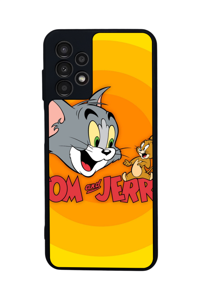 Samsung Galaxy A13 Uyumlu Tom And Jerry Tasarımlı Glossy Premium Kılıf