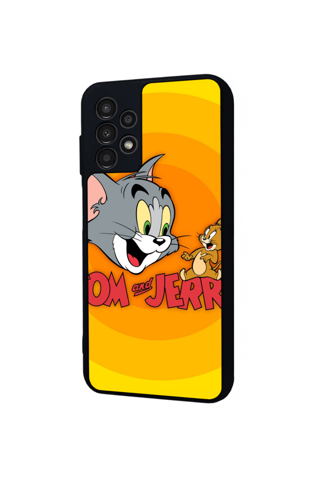 Samsung Galaxy A13 Uyumlu Tom And Jerry Tasarımlı Glossy Premium Kılıf
