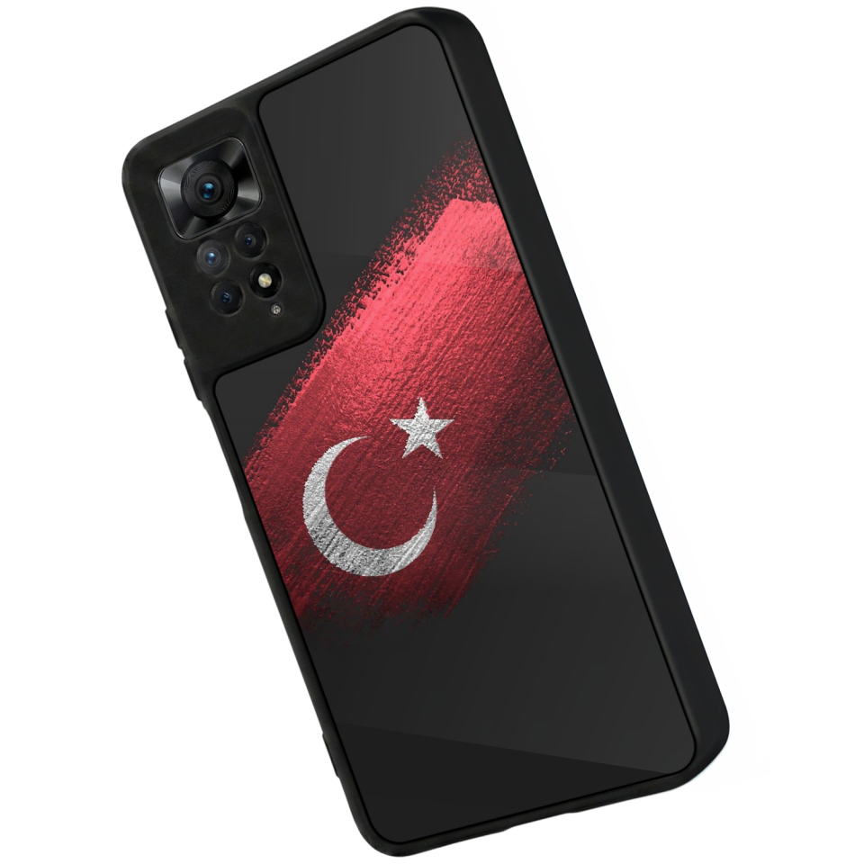 Xiaomi Redmi Note 11 Pro Uyumlu Türk Bayragi Tasarımlı Glossy Premium Kılıf