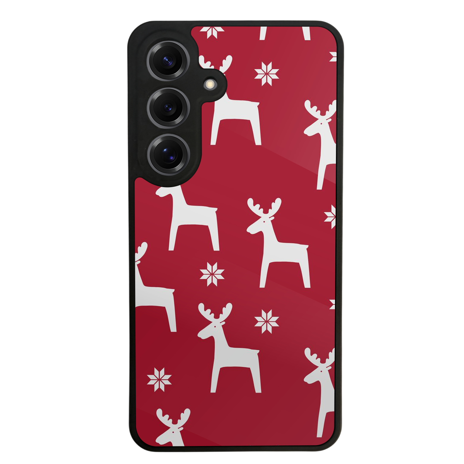 Samsung Galaxy S25 Uyumlu Yilbasi Christmas Tasarımlı Glossy Premium Kılıf