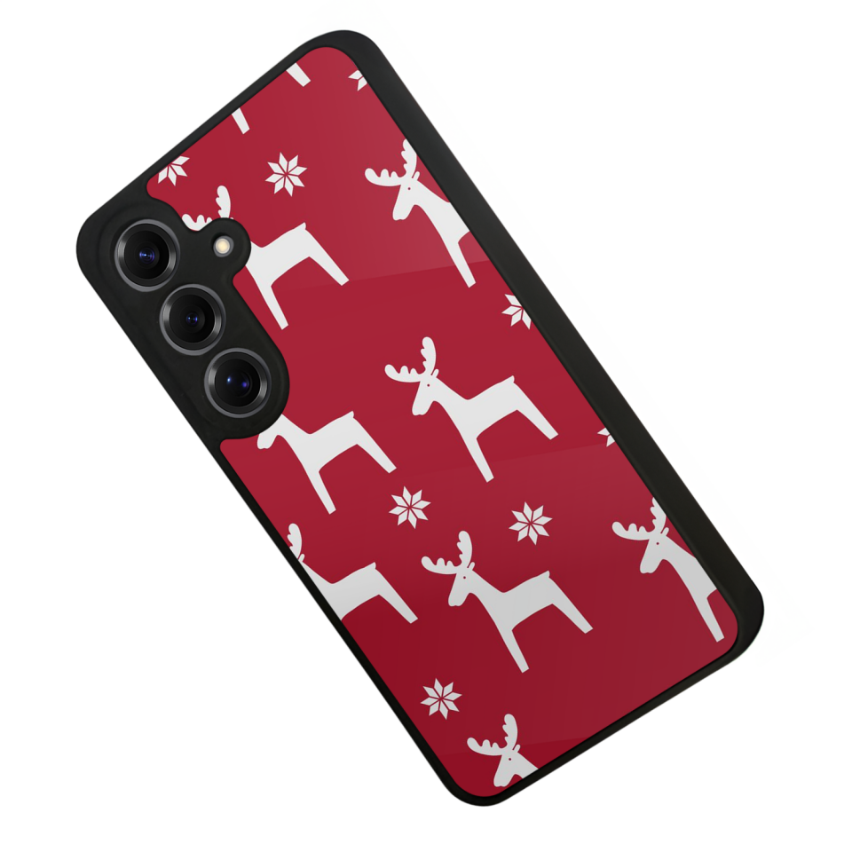 Samsung Galaxy S25 Uyumlu Yilbasi Christmas Tasarımlı Glossy Premium Kılıf