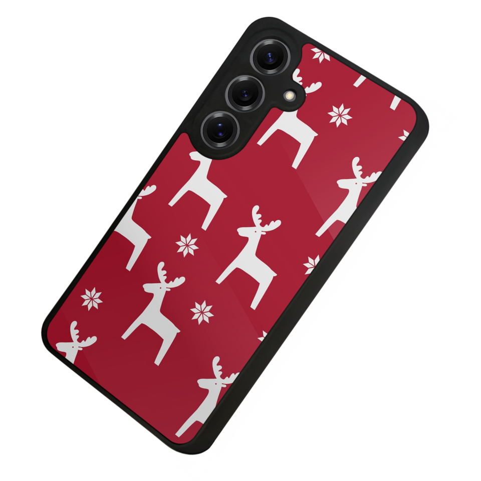 Samsung Galaxy S25 Uyumlu Yilbasi Christmas Tasarımlı Glossy Premium Kılıf