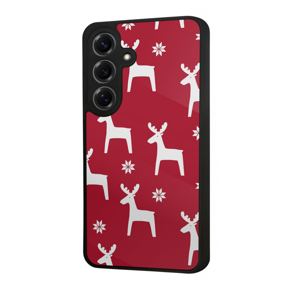 Samsung Galaxy S25 Uyumlu Yilbasi Christmas Tasarımlı Glossy Premium Kılıf