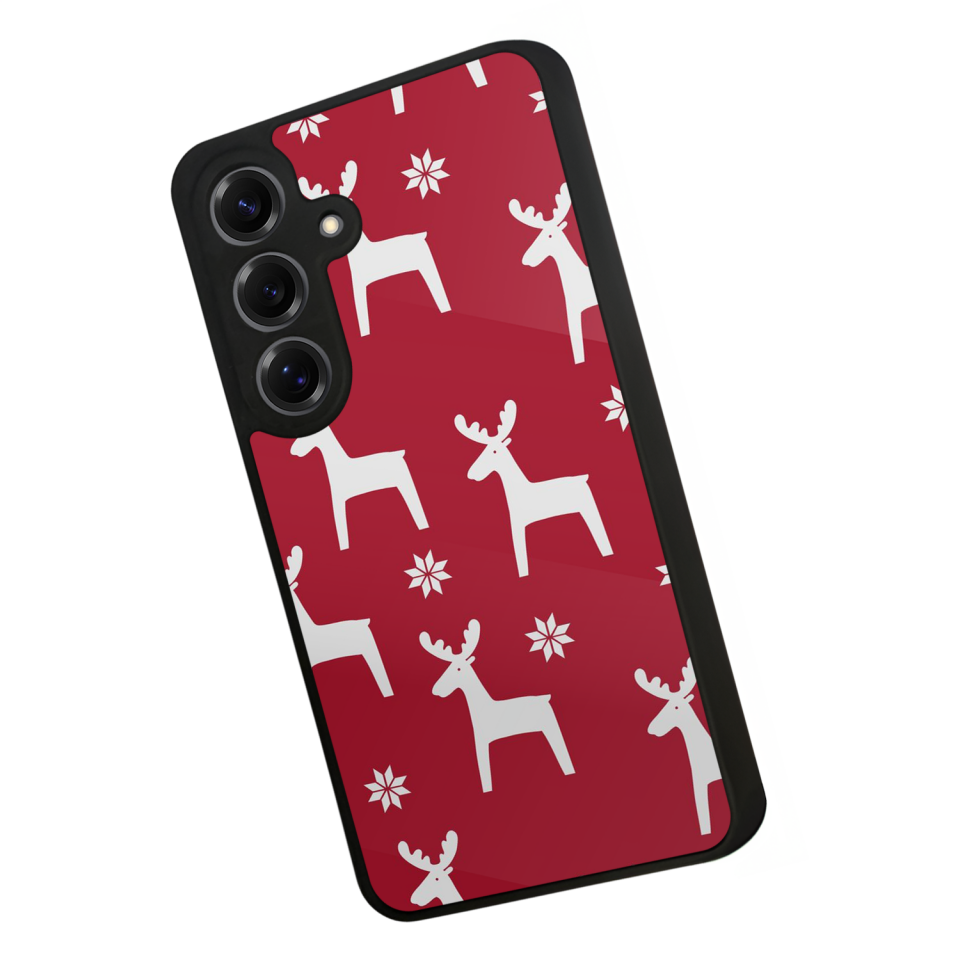 Samsung Galaxy S25 Uyumlu Yilbasi Christmas Tasarımlı Glossy Premium Kılıf