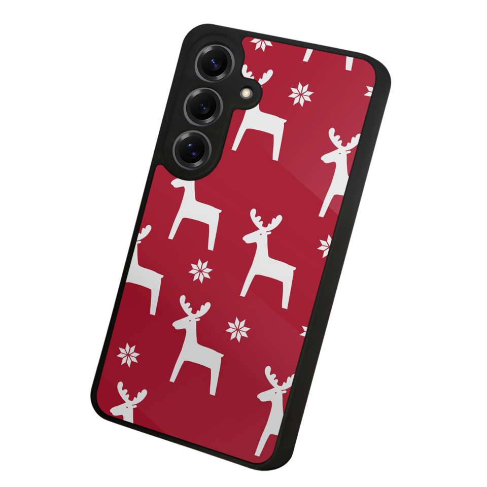 Samsung Galaxy S25 Uyumlu Yilbasi Christmas Tasarımlı Glossy Premium Kılıf