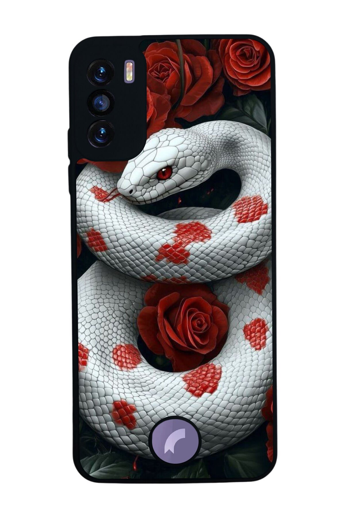 Reeder S19 Max Pro S Uyumlu Yılan Tasarımlı Glossy Premium Kılıf