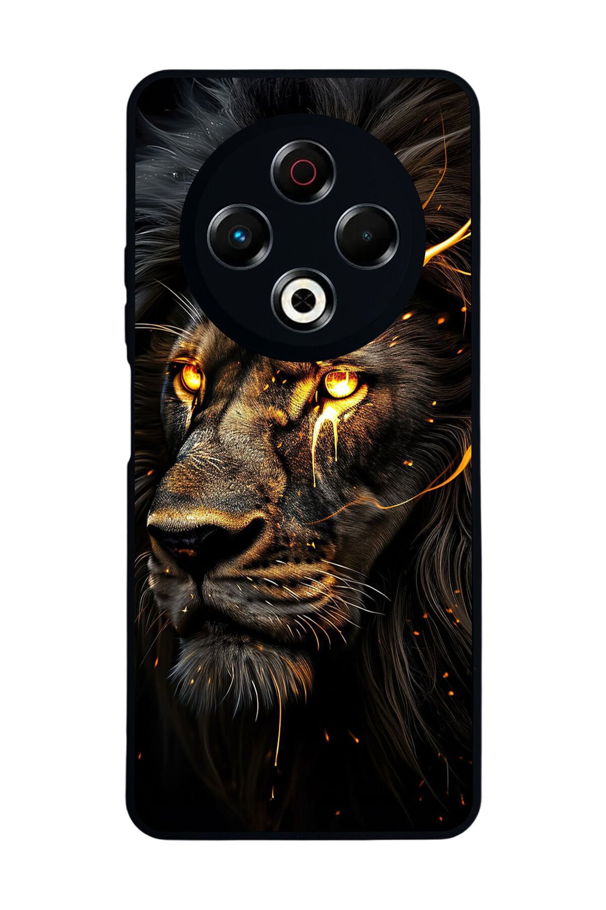 Tecno Spark 30 Uyumlu Aslan Tasarımlı Glossy Premium Kılıf