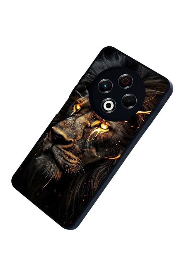 Tecno Spark 30 Uyumlu Aslan Tasarımlı Glossy Premium Kılıf