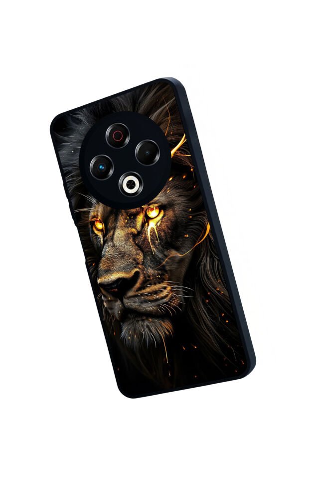 Tecno Spark 30 Uyumlu Aslan Tasarımlı Glossy Premium Kılıf