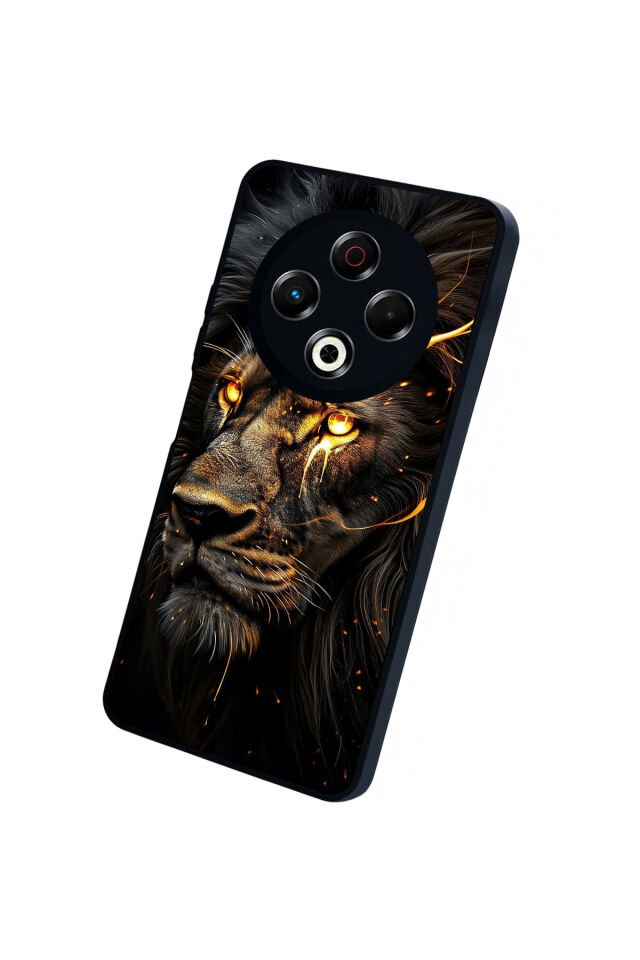 Tecno Spark 30 Uyumlu Aslan Tasarımlı Glossy Premium Kılıf