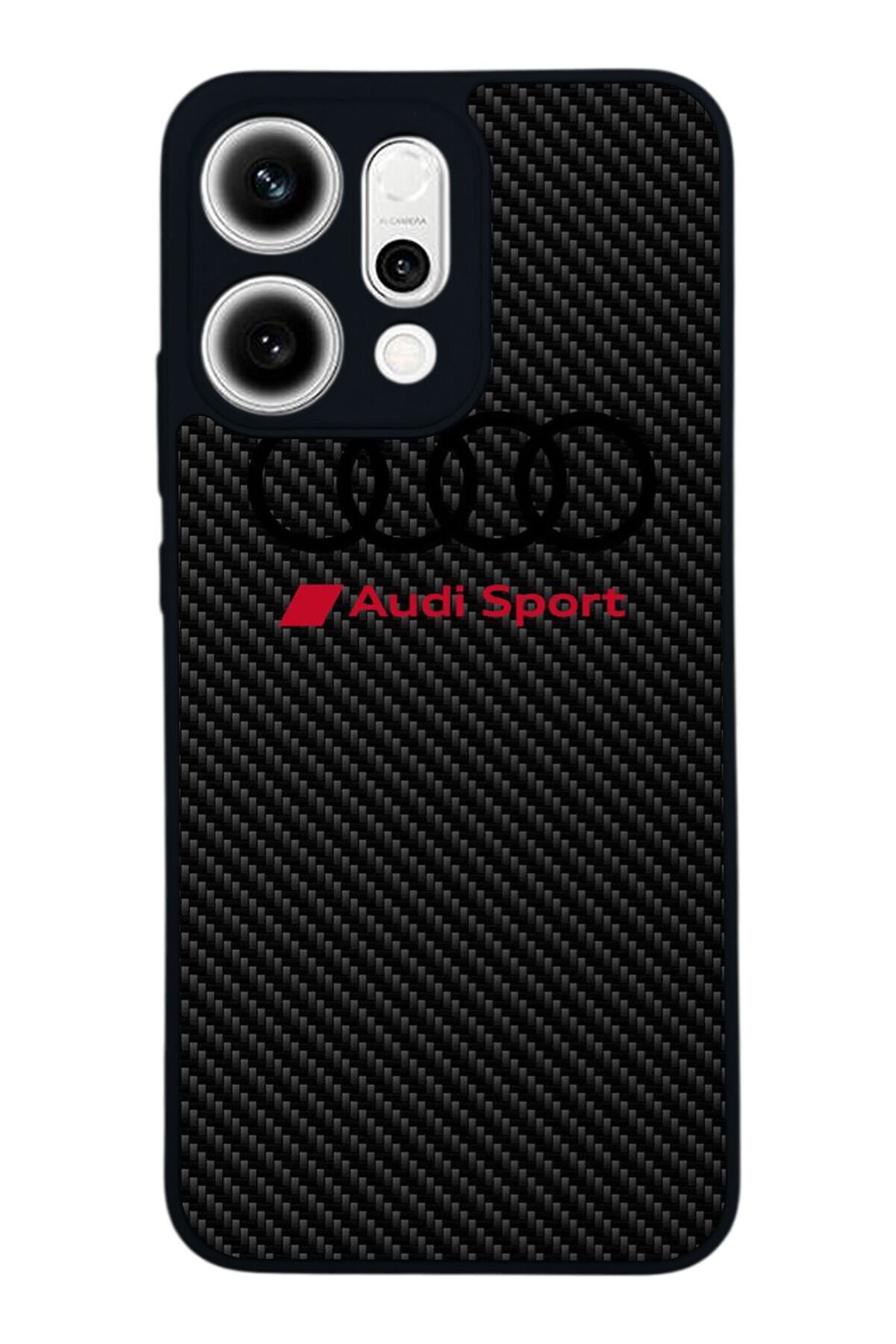 Oppo Reno 14 Uyumlu Audi Tasarımlı Glossy Premium Kılıf