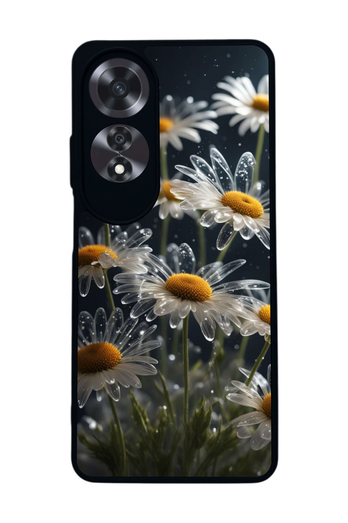 Oppo A60 Mat Siyah uyumlu Kılıf – Yumuşak Silikon, Koruyucu, Şok Emici Kapak