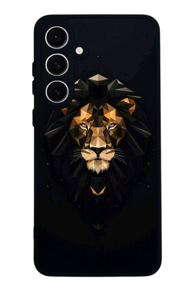 Samsung Galaxy S24 FE Uyumlu Aslan Tasarımlı Glossy Premium Kılıf