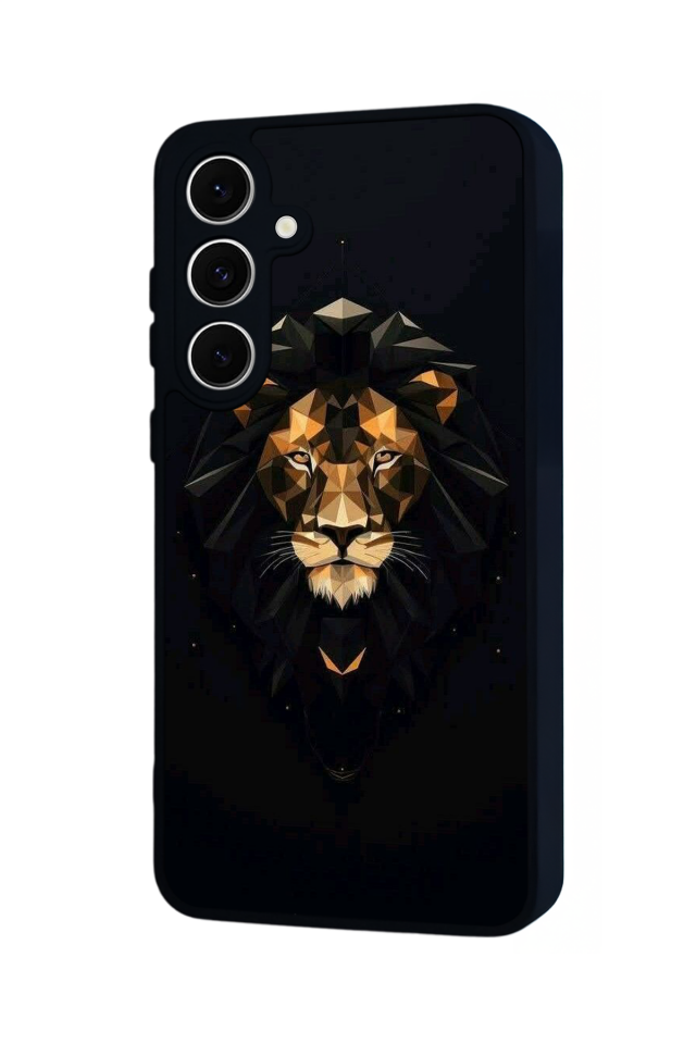 Samsung Galaxy S24 FE Uyumlu Aslan Tasarımlı Glossy Premium Kılıf