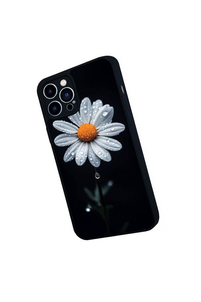 iPhone 12 Pro Max Uyumlu Cicek Tasarımlı Glossy Premium Kılıf