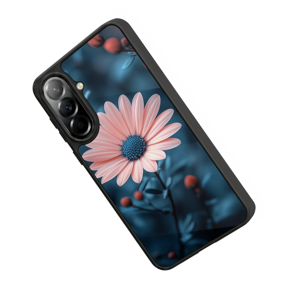 Samsung Galaxy A57 Uyumlu Cicek Tasarımlı Glossy Premium Kılıf