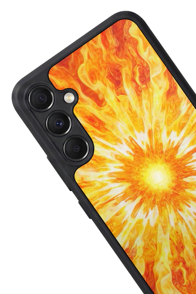 Samsung Galaxy A34 Uyumlu Güneş Tasarımlı Glossy Premium Kılıf
