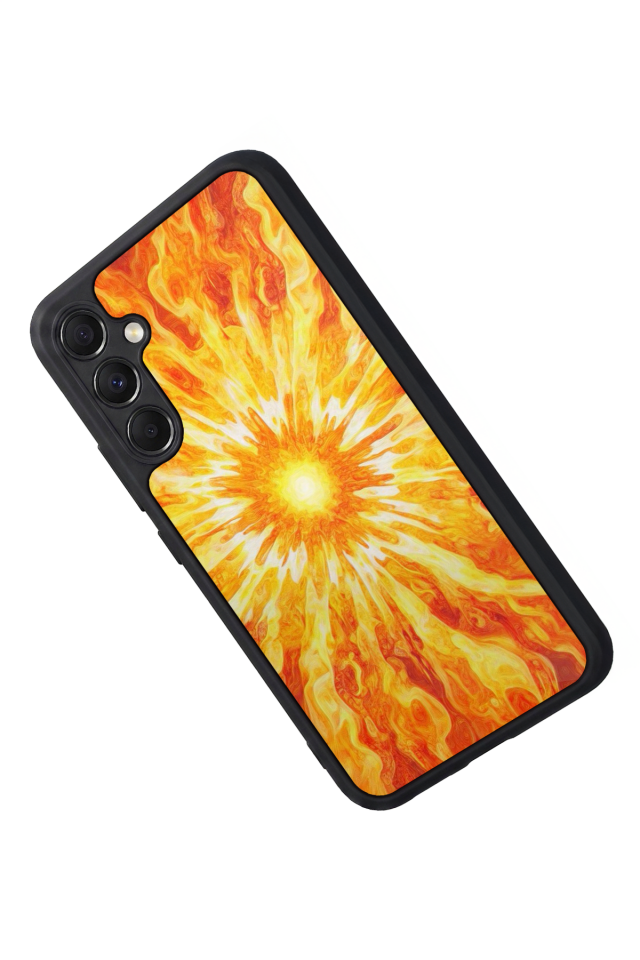 Samsung Galaxy A34 Uyumlu Güneş Tasarımlı Glossy Premium Kılıf