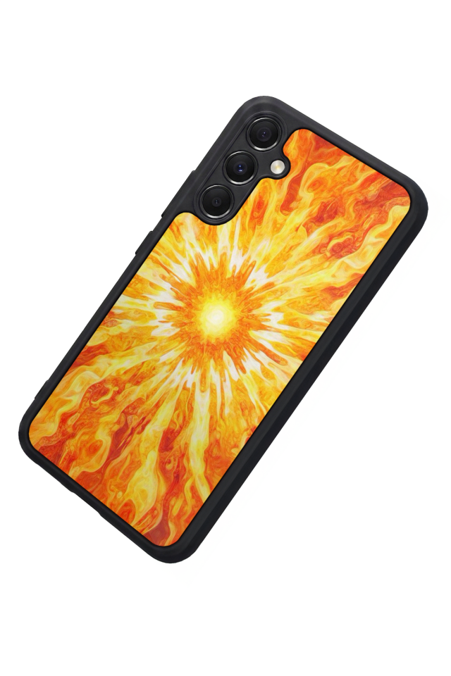 Samsung Galaxy A34 Uyumlu Güneş Tasarımlı Glossy Premium Kılıf