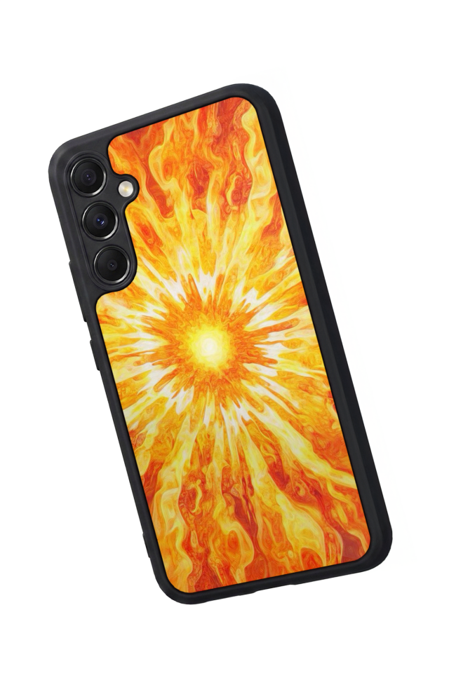 Samsung Galaxy A34 Uyumlu Güneş Tasarımlı Glossy Premium Kılıf
