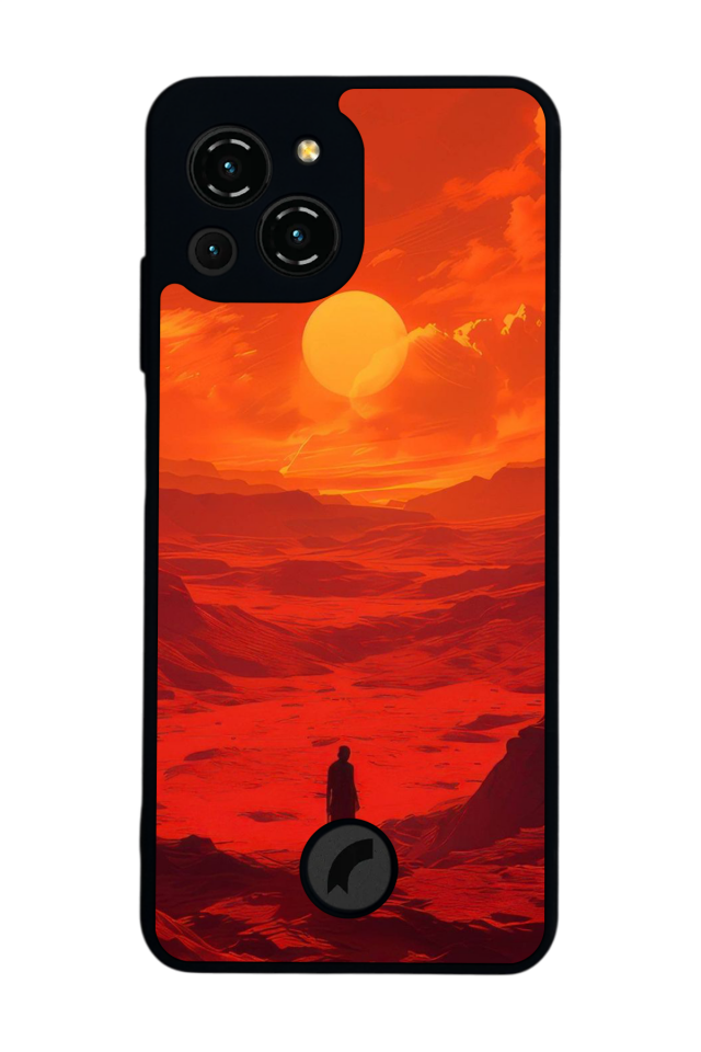 Reeder S23 Pro Max Uyumlu Gunes Tasarımlı Glossy Premium Kılıf