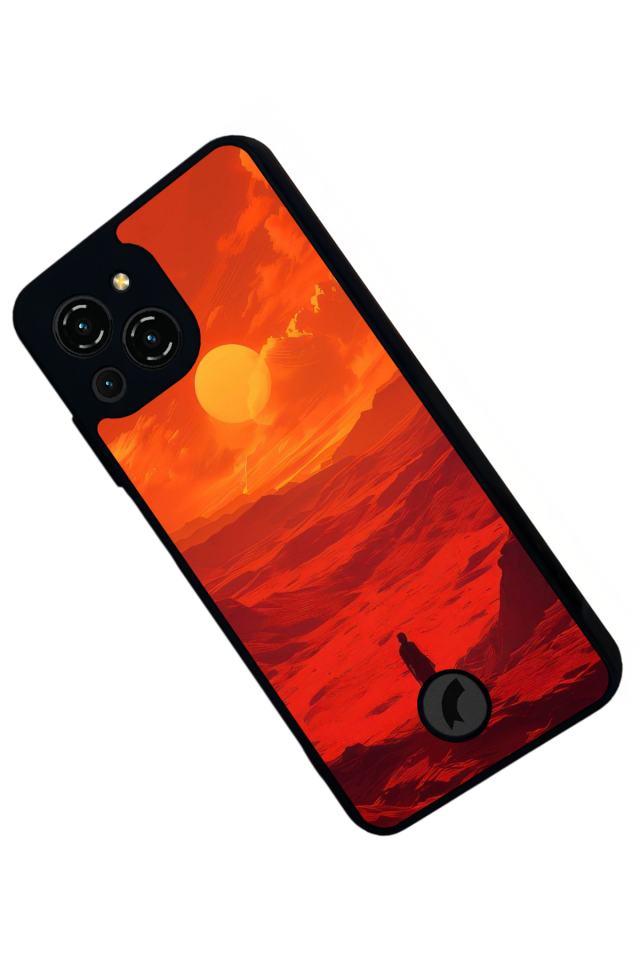 Reeder S23 Pro Max Uyumlu Gunes Tasarımlı Glossy Premium Kılıf