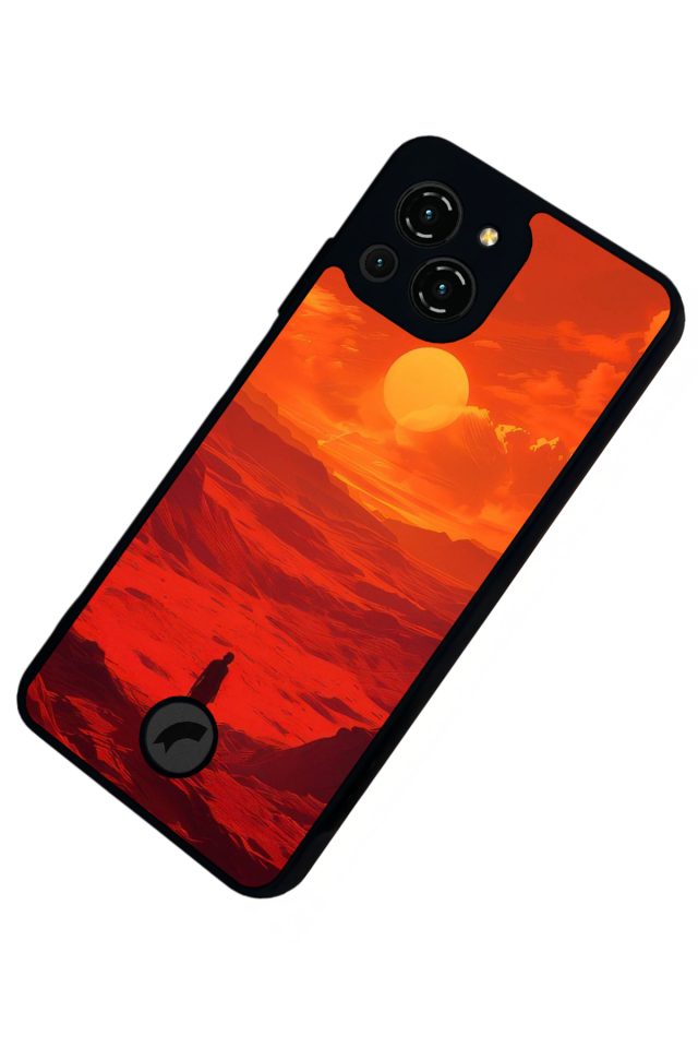 Reeder S23 Pro Max Uyumlu Gunes Tasarımlı Glossy Premium Kılıf