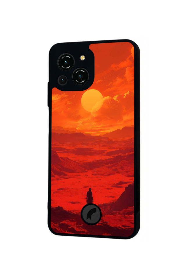 Reeder S23 Pro Max Uyumlu Gunes Tasarımlı Glossy Premium Kılıf