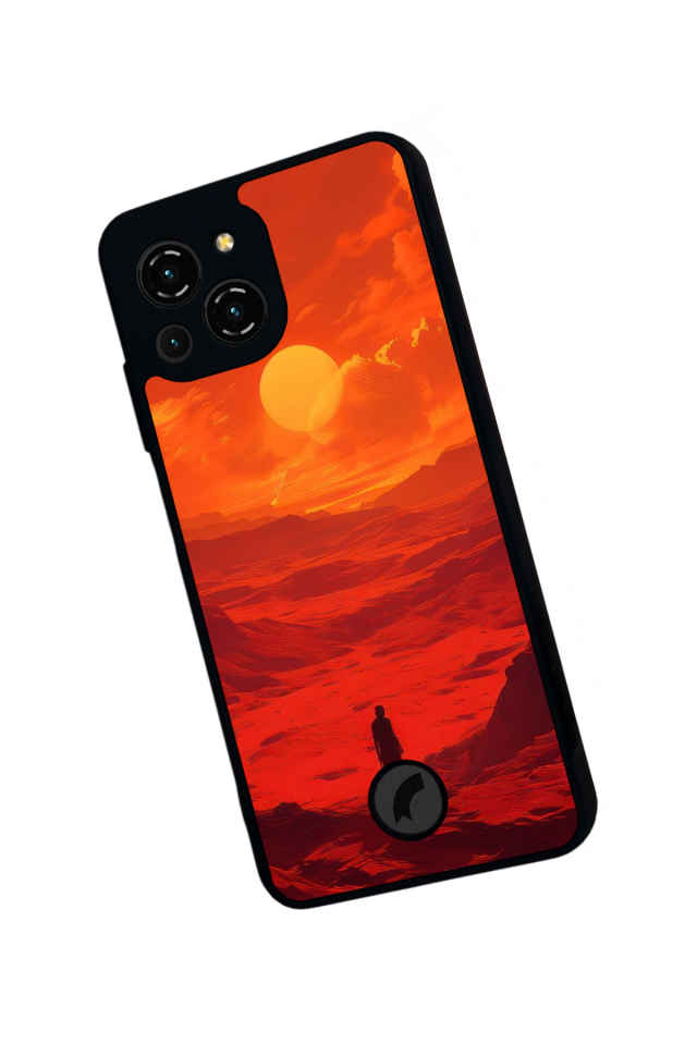 Reeder S23 Pro Max Uyumlu Gunes Tasarımlı Glossy Premium Kılıf