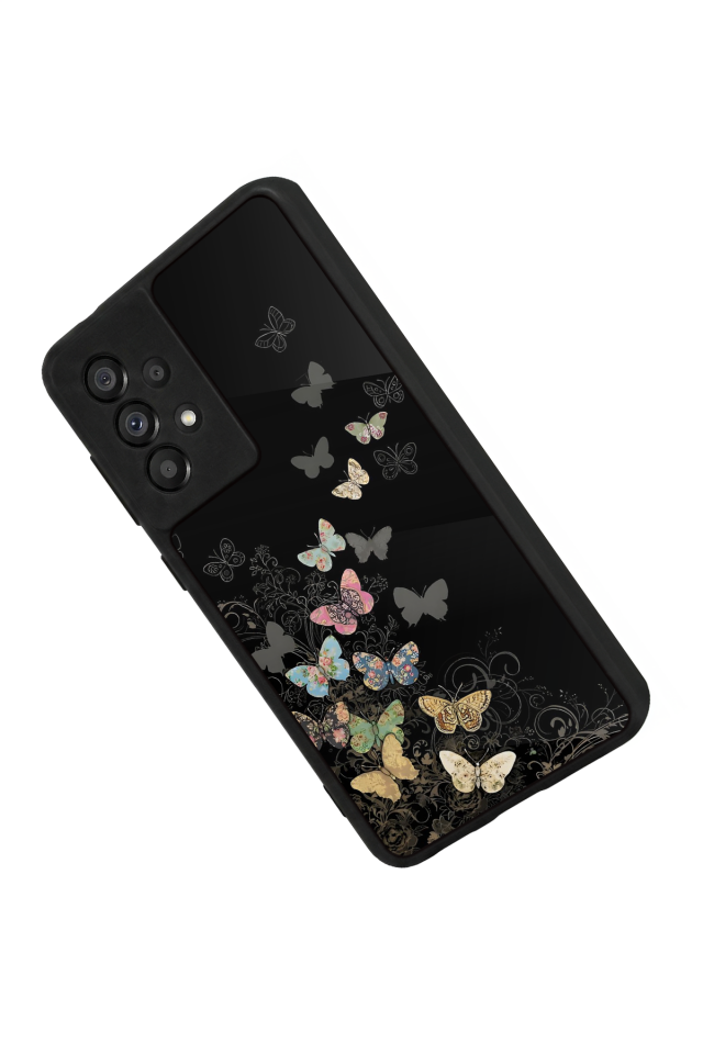 Samsung Galaxy A73 Uyumlu Kelebek Tasarımlı Glossy Premium Kılıf