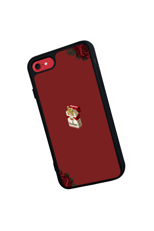 iPhone 8 Uyumlu Kirmizi Tasarımlı Glossy Premium Kılıf