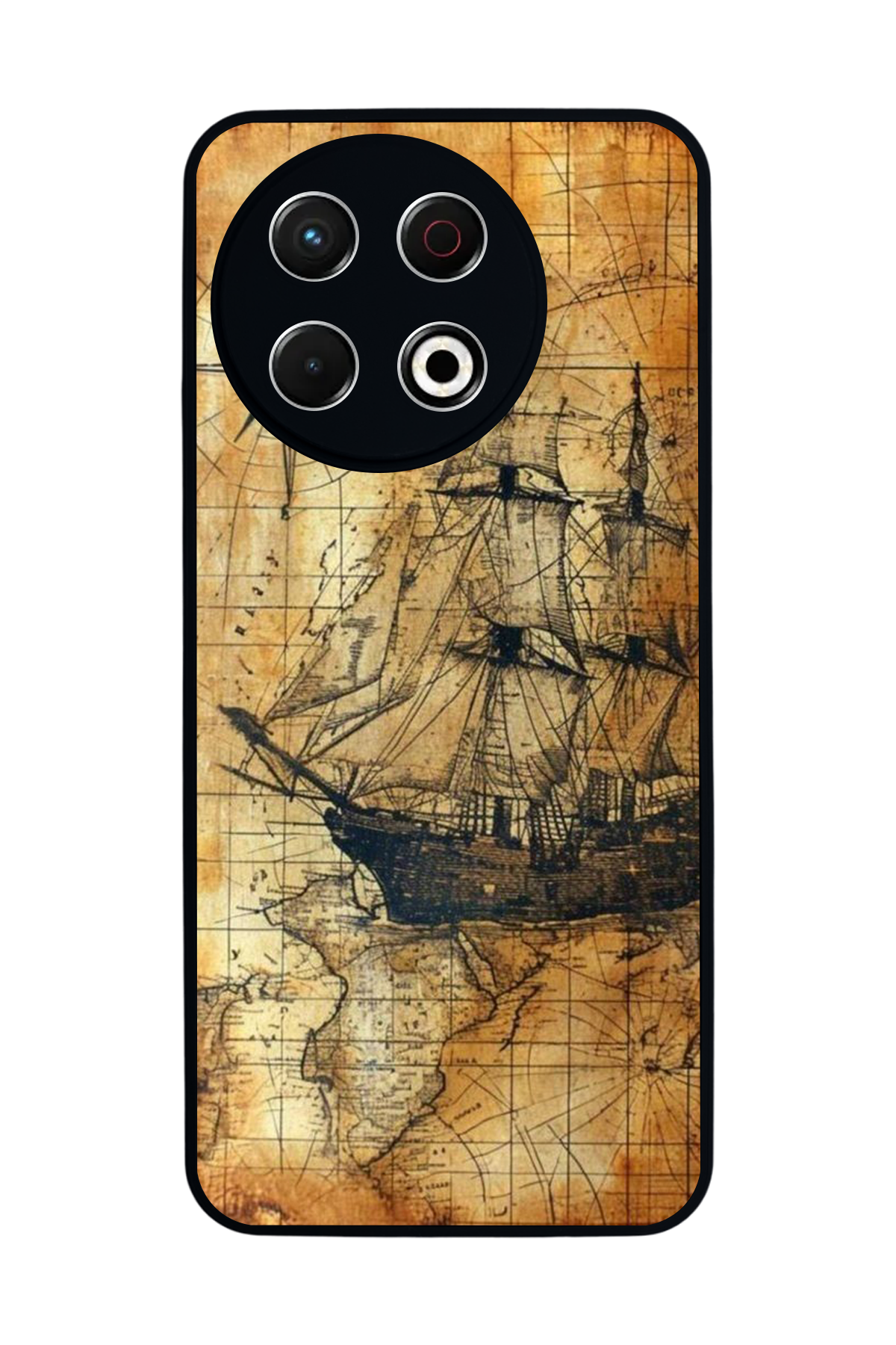 Tecno Spark 30 Pro Uyumlu Korsan Tasarımlı Glossy Premium Kılıf