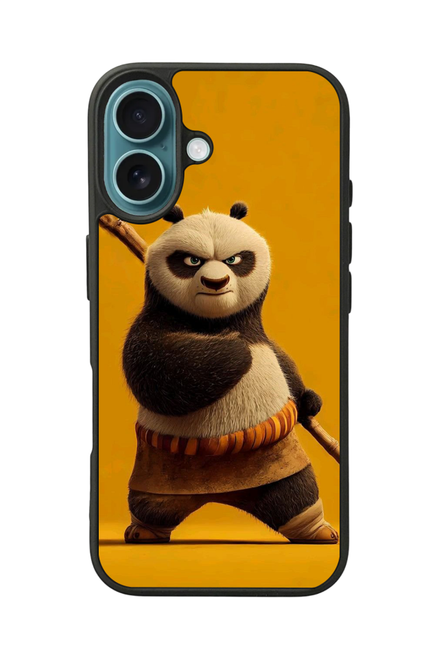 iPhone 16 Uyumlu Kung Fu Panda Tasarımlı Glossy Premium Kılıf