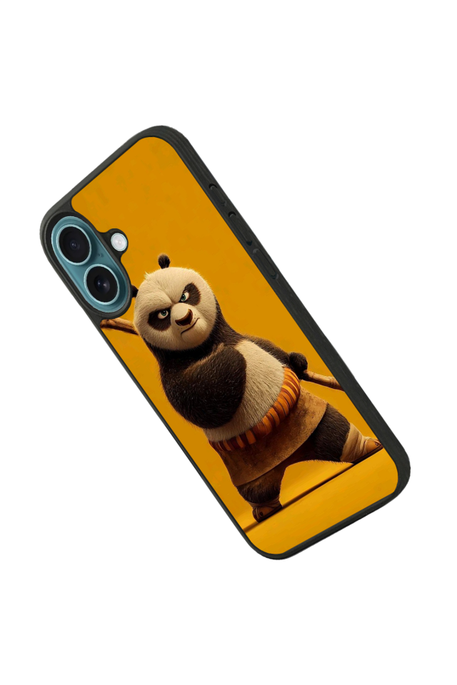 iPhone 16 Uyumlu Kung Fu Panda Tasarımlı Glossy Premium Kılıf